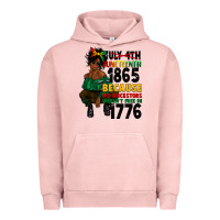 Pigment Salmon juneteenth 1865 because my ancestors Urban Hoodie - CowGirlArtShop