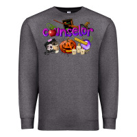 Charcoal Heather Counselor Halloween Premium Sweatshirt - LillyAllenDesigns