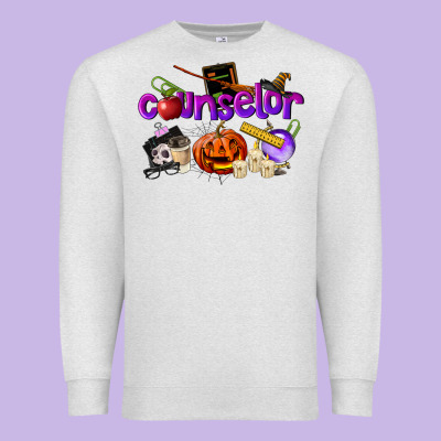 Counselor Halloween Premium Sweatshirt Designed By Lillyallendesigns