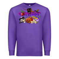 Purple Counselor Halloween Premium Sweatshirt - LillyAllenDesigns