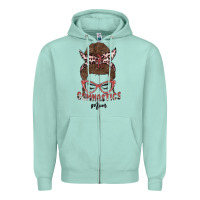 Seafoam gymnastics mom Zipper Hoodie - MaliasSmallBusiness