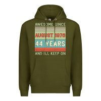 Army Green awesome since august 1976 44 years and i ll keep on Premium Hoodie - Bettercallsaul