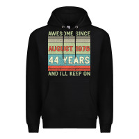 Black awesome since august 1976 44 years and i ll keep on Premium Hoodie - Bettercallsaul