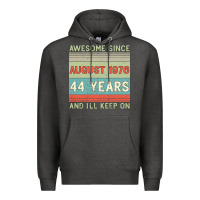 Charcoal Heather awesome since august 1976 44 years and i ll keep on Premium Hoodie - Bettercallsaul