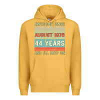 Mustard awesome since august 1976 44 years and i ll keep on Premium Hoodie - Bettercallsaul