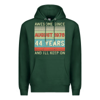 Awesome Since August 1976 44 Years And I Ll Keep On Premium Hoodie | Teevron
