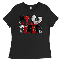 Black my heart is on that field soccer Ladies Tee - MaliasSmallBusiness