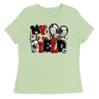 Matcha my heart is on that field soccer Ladies Tee - MaliasSmallBusiness