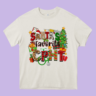 Santa's Favorite Cpht Heavy Core Tee Designed By Zillion Design Studio