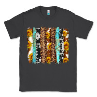 Smoke western cowhide leopard turquoise brushstrokes Classic Tee - Artiststas