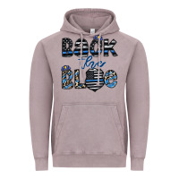 Vintage Zinc back the blue1 Vintage Hoodie - CowhideDigitalArt