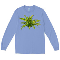 Colony Blue Lemon Lime Dracaena Leaf Long Sleeve Tee - LillyAllenDesigns