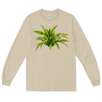 Mushroom Lemon Lime Dracaena Leaf Long Sleeve Tee - LillyAllenDesigns