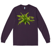 Plum Lemon Lime Dracaena Leaf Long Sleeve Tee - LillyAllenDesigns