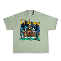 Oil Green Christmas church and snow   ı love my church family Urban Heavy Tee - AdoDesignShop