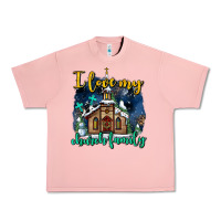 Salmon Christmas church and snow   ı love my church family Urban Heavy Tee - AdoDesignShop