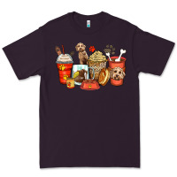 Plum labradoodle coffee cups Premium Tee - Zillion Design Studio