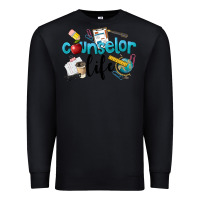 Black Counselor Life Premium Sweatshirt - LillyAllenDesigns
