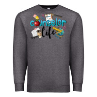 Charcoal Heather Counselor Life Premium Sweatshirt - LillyAllenDesigns