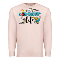 Pale Pink Counselor Life Premium Sweatshirt - LillyAllenDesigns