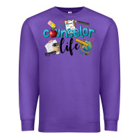 Purple Counselor Life Premium Sweatshirt - LillyAllenDesigns