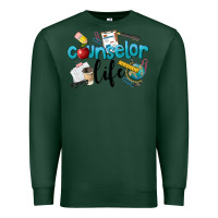 Sports Green Counselor Life Premium Sweatshirt - LillyAllenDesigns