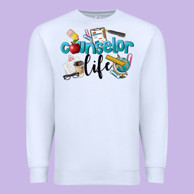 Counselor Life Premium Sweatshirt Designed By Lillyallendesigns
