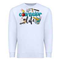 White Counselor Life Premium Sweatshirt - LillyAllenDesigns
