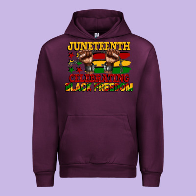 Juneteenth Celebrating Black Freedom Urban Hoodie Designed By Cowgirlartshop