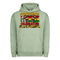 Pigment Oil Green juneteenth celebrating black freedom Urban Hoodie - CowGirlArtShop