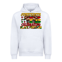 White juneteenth celebrating black freedom Urban Hoodie - CowGirlArtShop