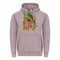 Vintage Zinc free spirit sunflower and indian headdress Vintage Hoodie - HRA Design Shop