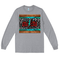 Heather Grey leopard lightning bolt mimi mother's day Long Sleeve Tee - Jasminsmagicworld