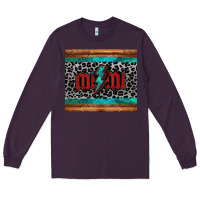 Plum leopard lightning bolt mimi mother's day Long Sleeve Tee - Jasminsmagicworld