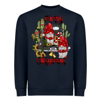 Navy farm truck,merry christmas gnome Heavyweight Sweatshirt - JahusDesignShop