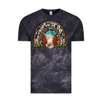 Cloud Black hereford rainbow Vintage Tee - JahusDesignShop