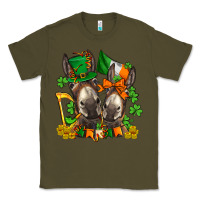 Army Green st patricks donkeys with  shamrocks Classic Tee - AdoDesignShop