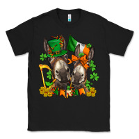 Black st patricks donkeys with  shamrocks Classic Tee - AdoDesignShop