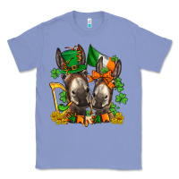 Colony Blue st patricks donkeys with  shamrocks Classic Tee - AdoDesignShop