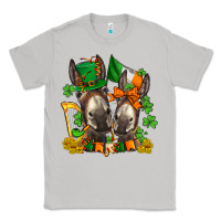 Moon Dust st patricks donkeys with  shamrocks Classic Tee - AdoDesignShop