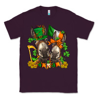 Plum st patricks donkeys with  shamrocks Classic Tee - AdoDesignShop