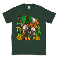 Sports Green st patricks donkeys with  shamrocks Classic Tee - AdoDesignShop