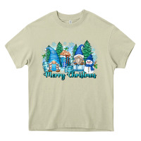 Mossy merry christmas snowman gnomes Heavy Core Tee - Zillion Design Studio