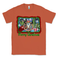Copper merry christmas western bull skull Classic Tee - AdoDesignShop