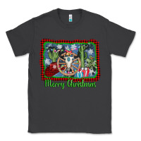 Smoke merry christmas western bull skull Classic Tee - AdoDesignShop