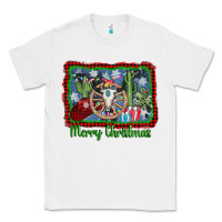 White merry christmas western bull skull Classic Tee - AdoDesignShop