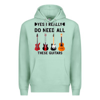 Seafoam Yes I Really Do Need All These Guitars Premium Hoodie - Bettercallsaul