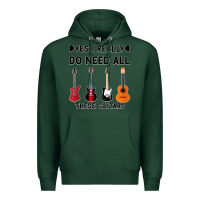 Sports Green Yes I Really Do Need All These Guitars Premium Hoodie - Bettercallsaul