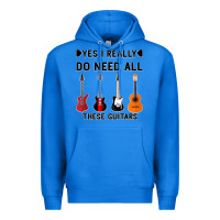 True Royal Yes I Really Do Need All These Guitars Premium Hoodie - Bettercallsaul