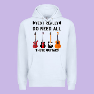 Yes I Really Do Need All These Guitars Premium Hoodie Designed By Bettercallsaul